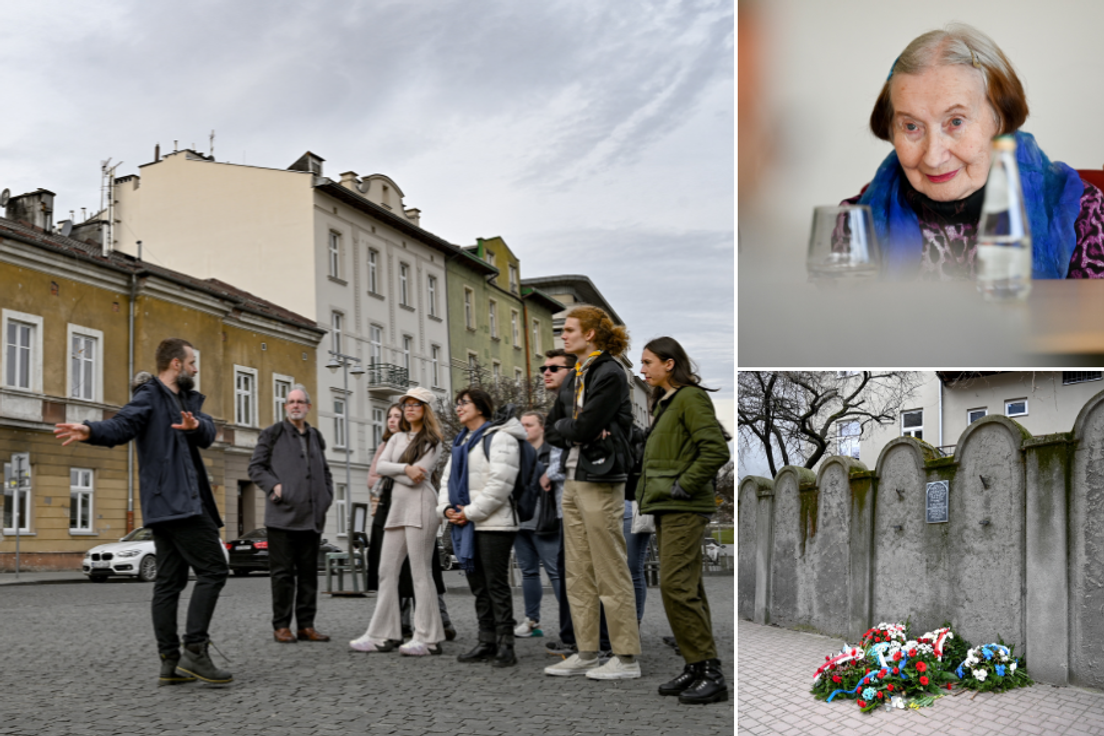 Students on a field study in Krakow, Poland. 