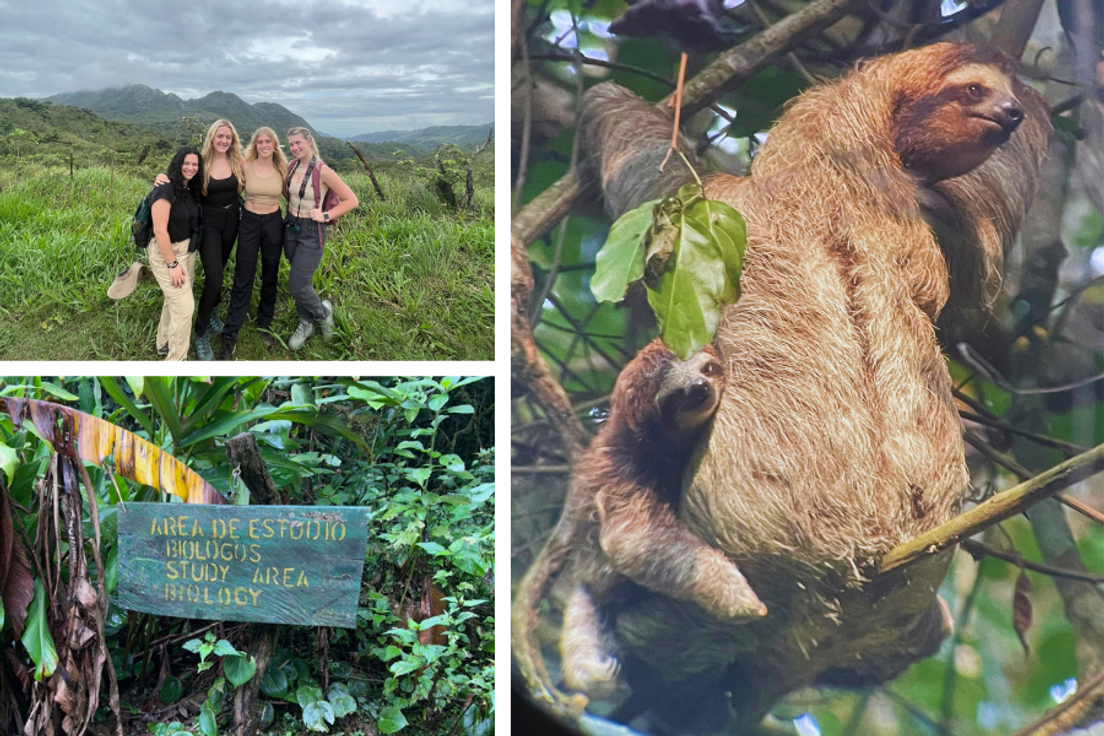 Rollins students Isabella Botelho and Marina Newell in Panama