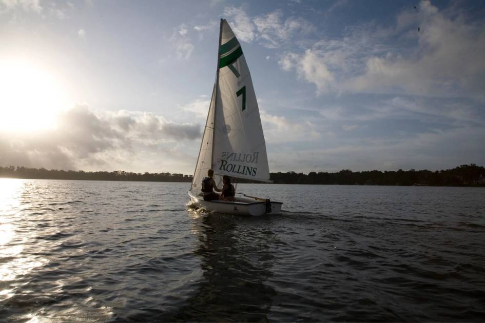 A sailboat on Lake Virginia.
