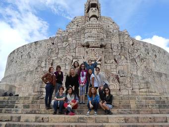 Group of Rollins students and faculty in Guatemala.