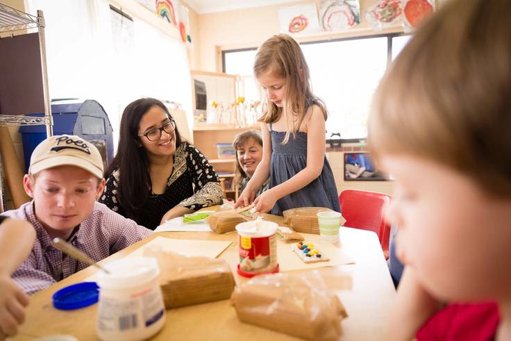 Students study child development with hands-on experiences at the Hume House.