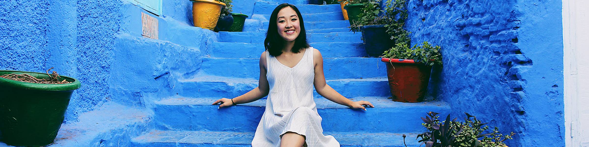 Renee Sang ’20 exploring Morocco during an internship for the Morocco World News.