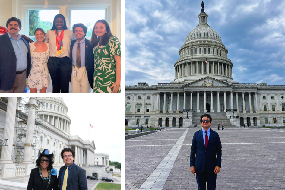 Bobby Sena interning on Capitol Hill