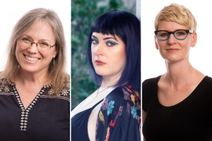 Lisa Cody-Rapport, Kelly Berry ’13, Rachel Simmons