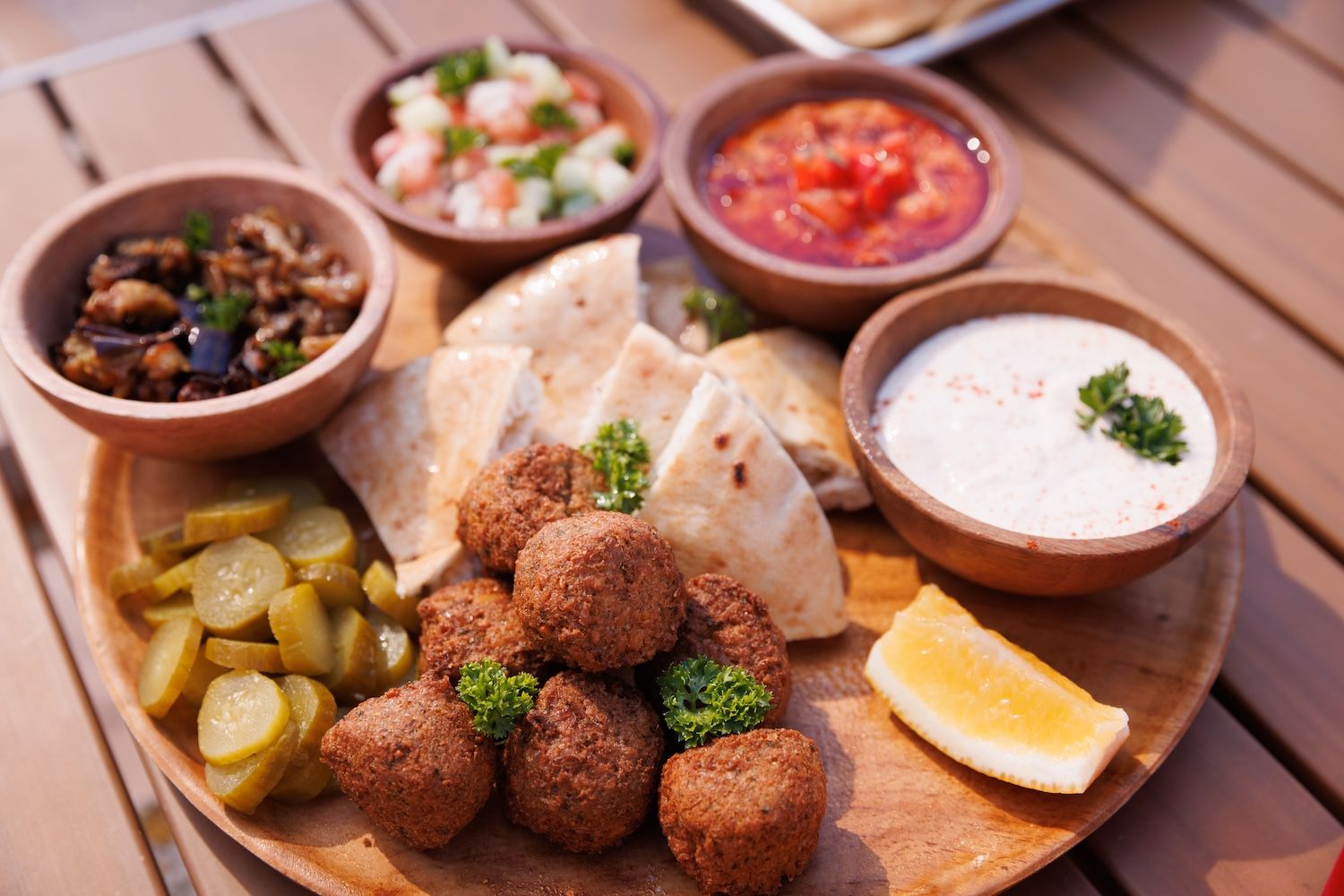 A tray of vegetarian dishes at Rollins College. 