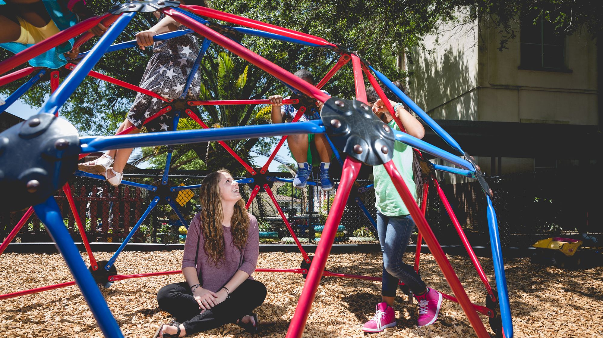 Education major Abigail Goecker Bokorney ’16 worked with underrepresented students at a local elementary school and is now working as a recruitment manager for Teach for America