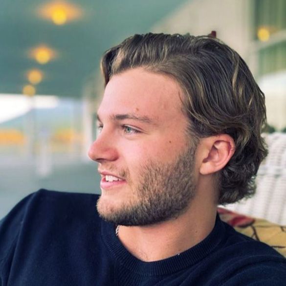 Self portrait of Robert Burns.