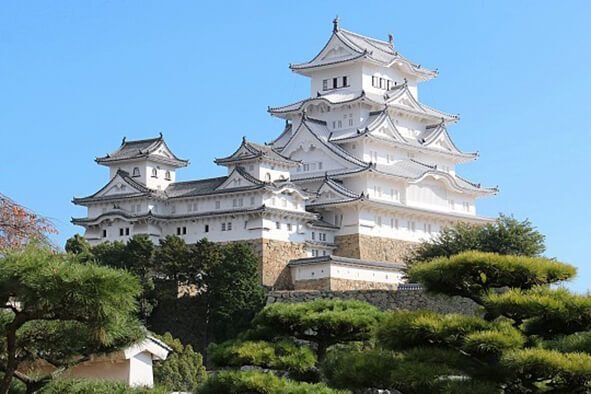 Temple on mountain in Japan