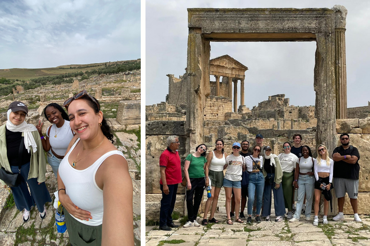 Rollins student Mona Belakbir in Tunisia