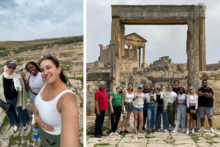 Rollins student Mona Belakbir in Tunisia