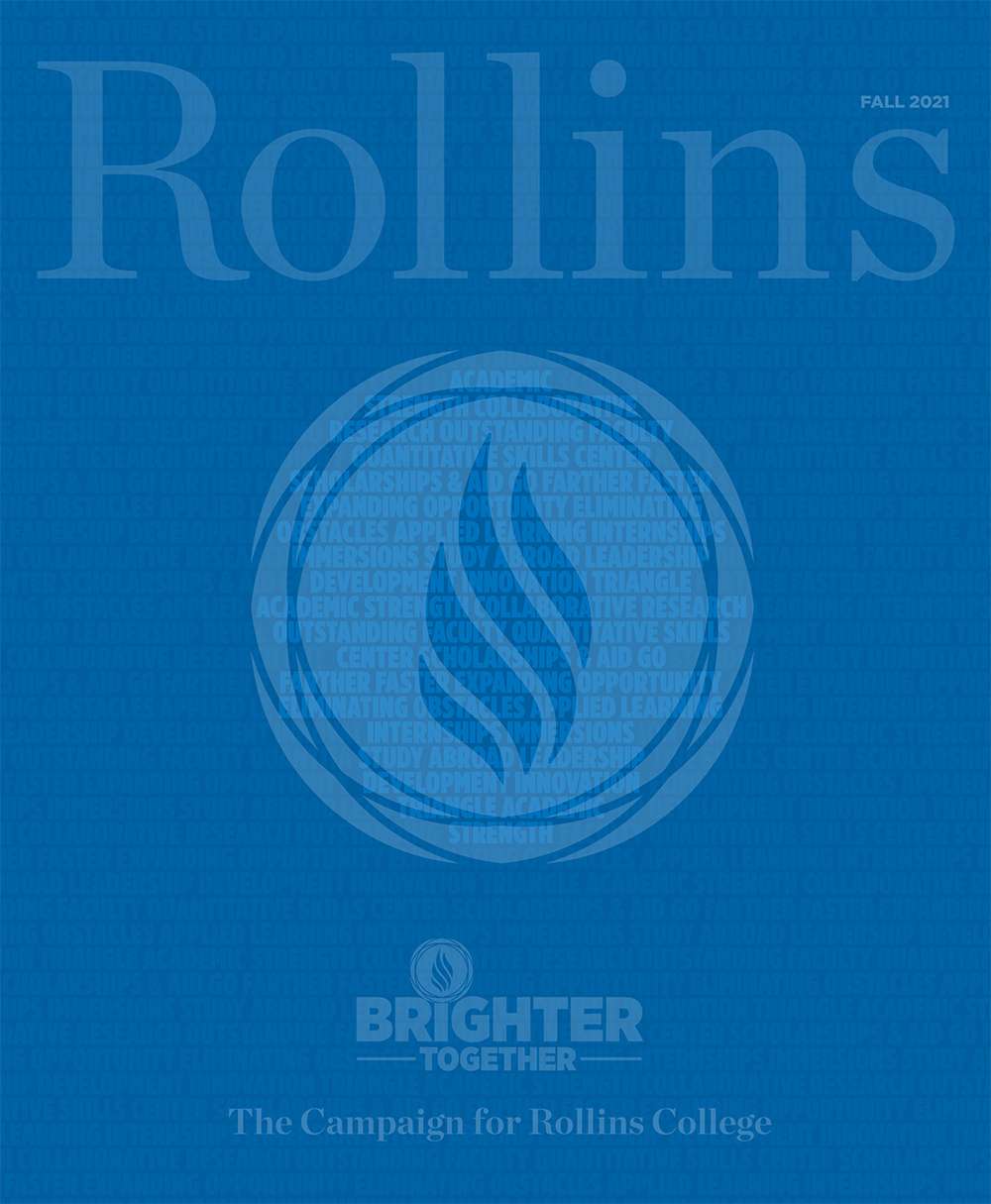 Fall 2021 Rollins magazine cover