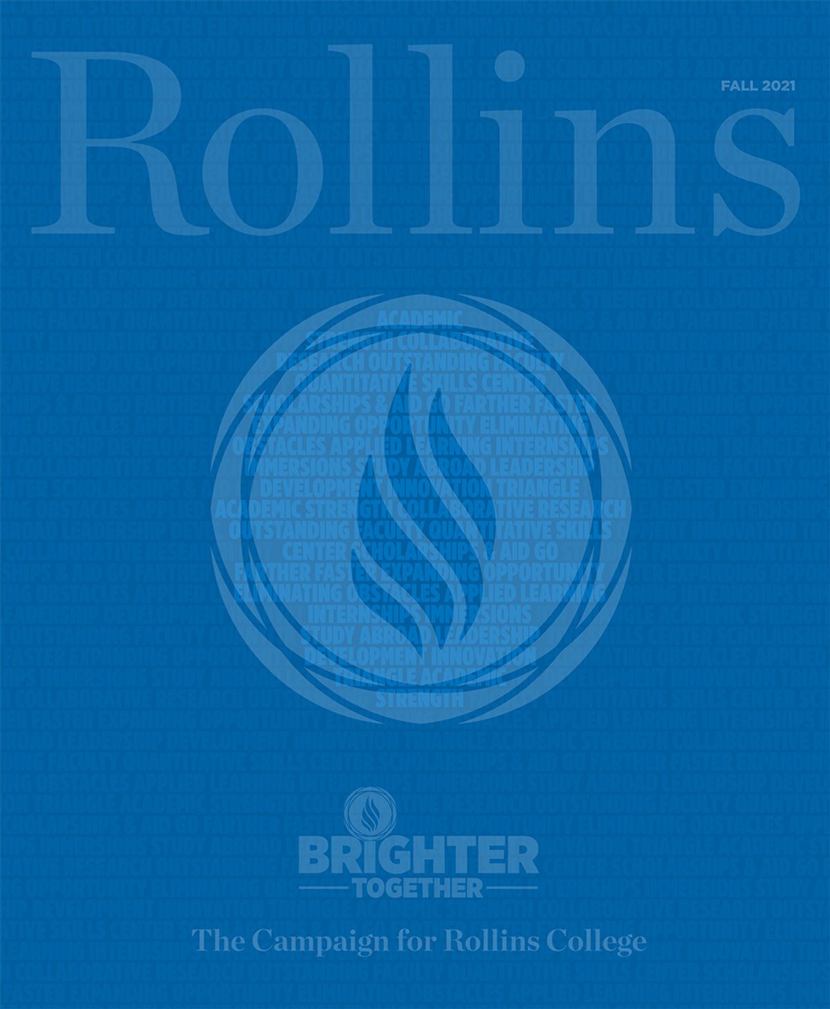 Fall 2021 Rollins magazine cover