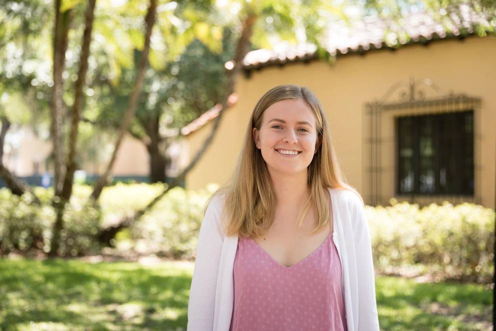 Kate Knight on campus.