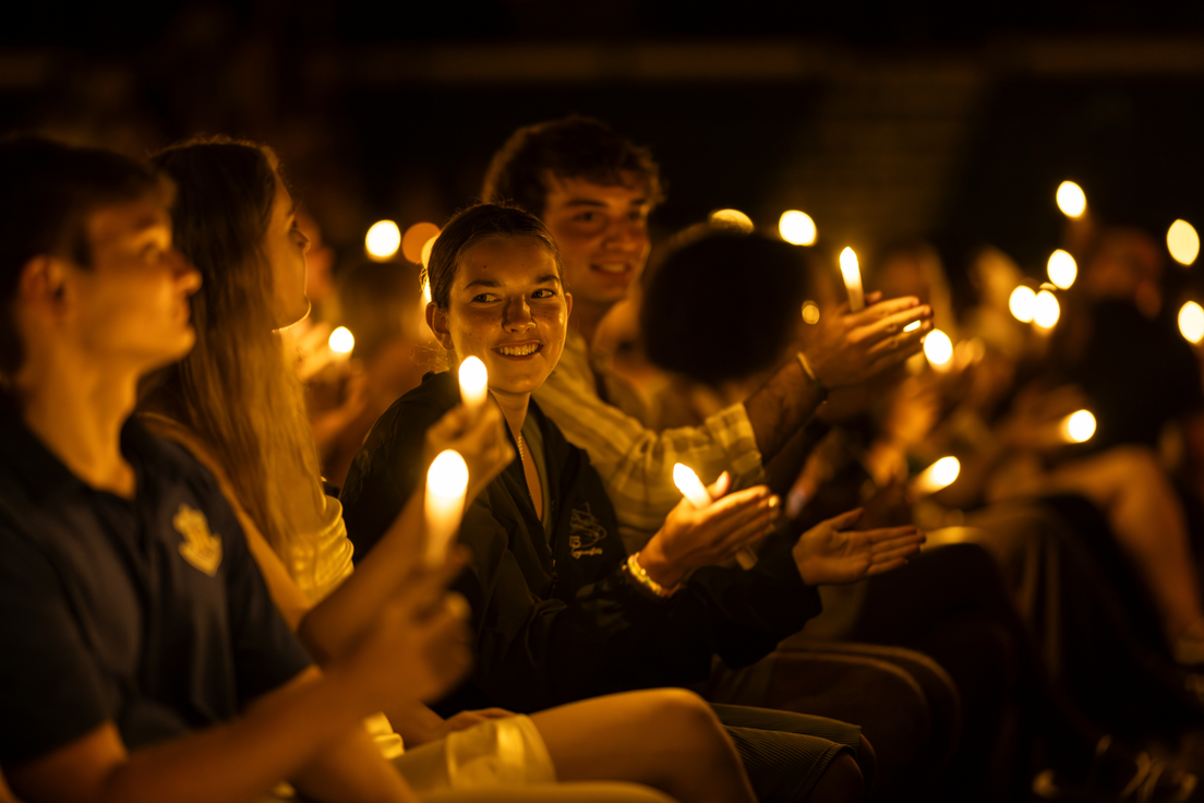 First-year Ava Bartolomucci ’28 at Candlewish