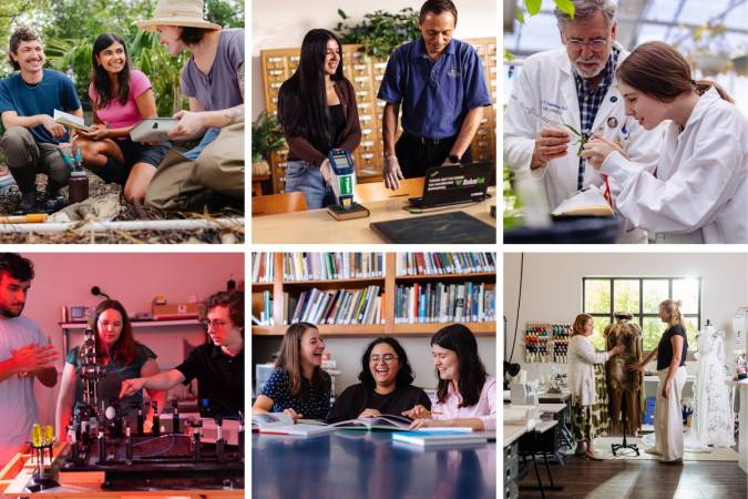 Collage highlights summer collaborative learning, research, and fieldwork.