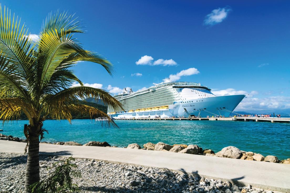 Royal Caribbean cruise ship docked in Cape Canaveral