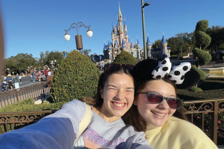 Ava Bartolomucci at Disney World with a friend