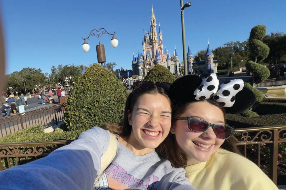 Ava Bartolomucci at Disney World with a friend