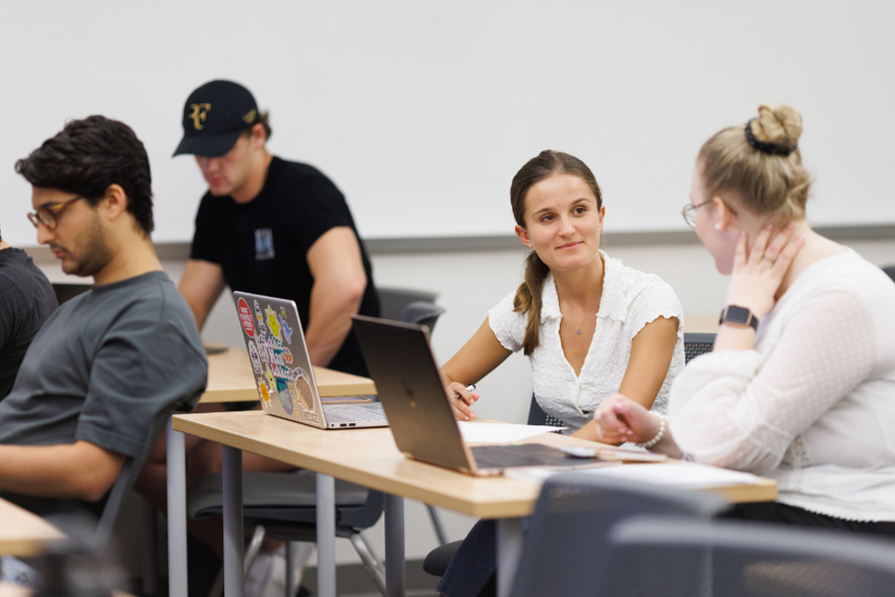 Students in a classroom