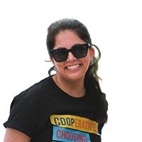 Self portrait of Madhavi Mooljee