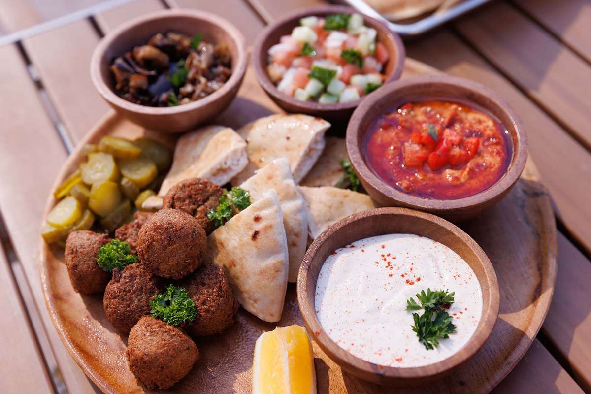 Mediterranean platter from Dave's Boathouse.
