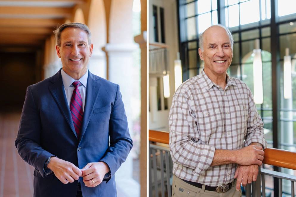 Robert “Navy Bob” Roncska and Thane Maynard pictured at Rollins