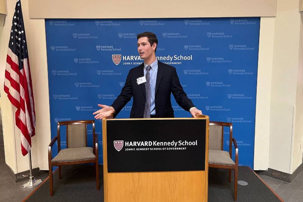 Jay Kirkley ’24 at the Harvard Kennedy School