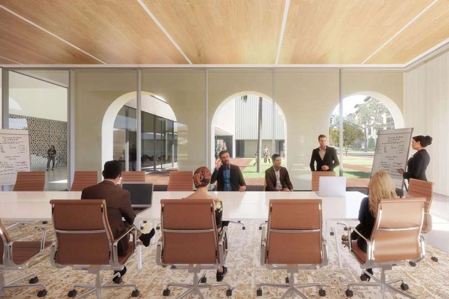 Rendering of a Crummer Graduate School of Business conference room