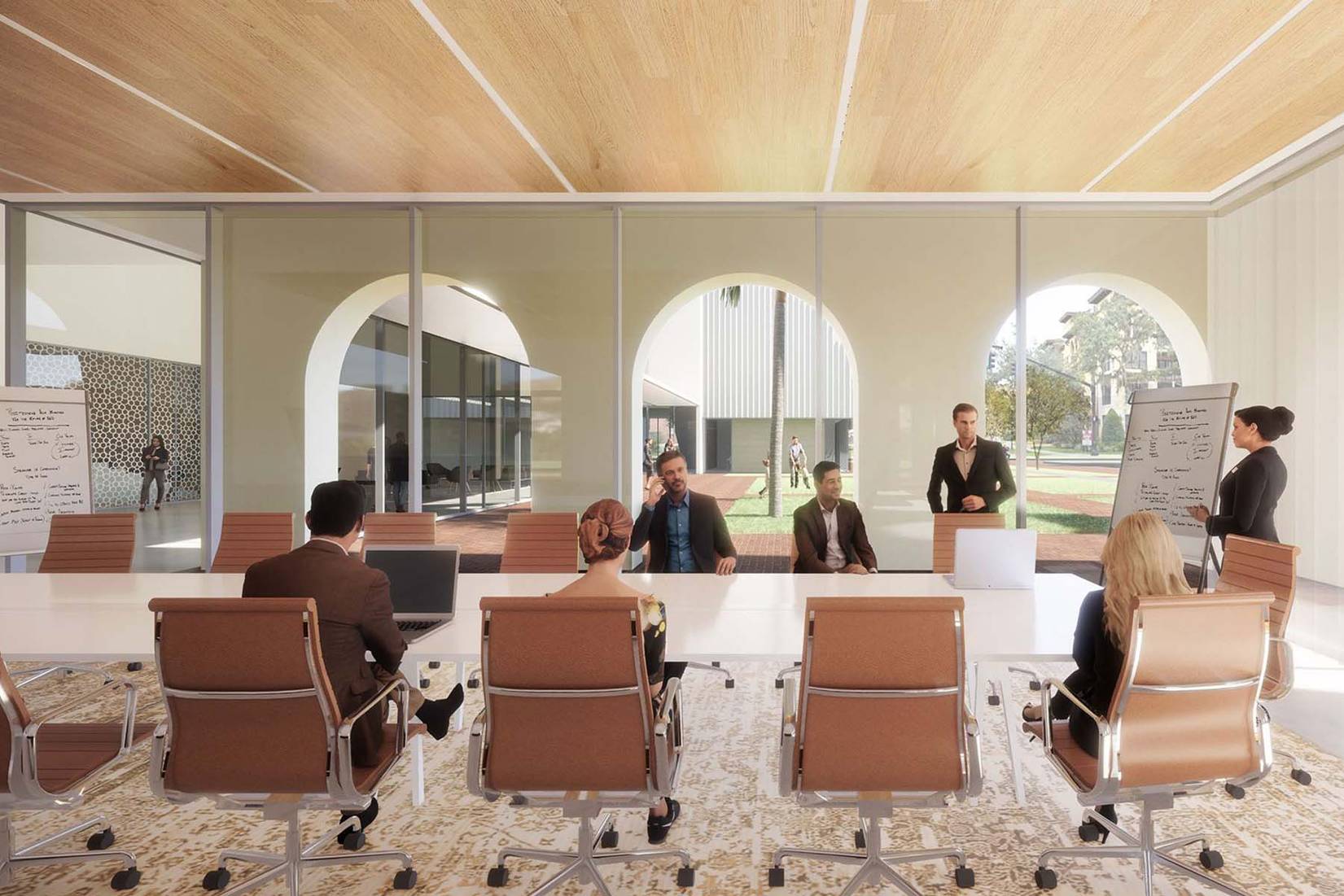 Crummer facility rendering of a board room