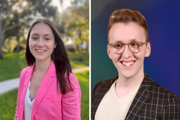 Ginsburg Fellows Lexi Cohen '26 and Joseph Pool '26