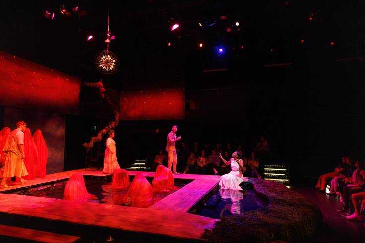 Production of Metamorphoses in Rollins’ Tiedtke Theatre & Dance Centre.