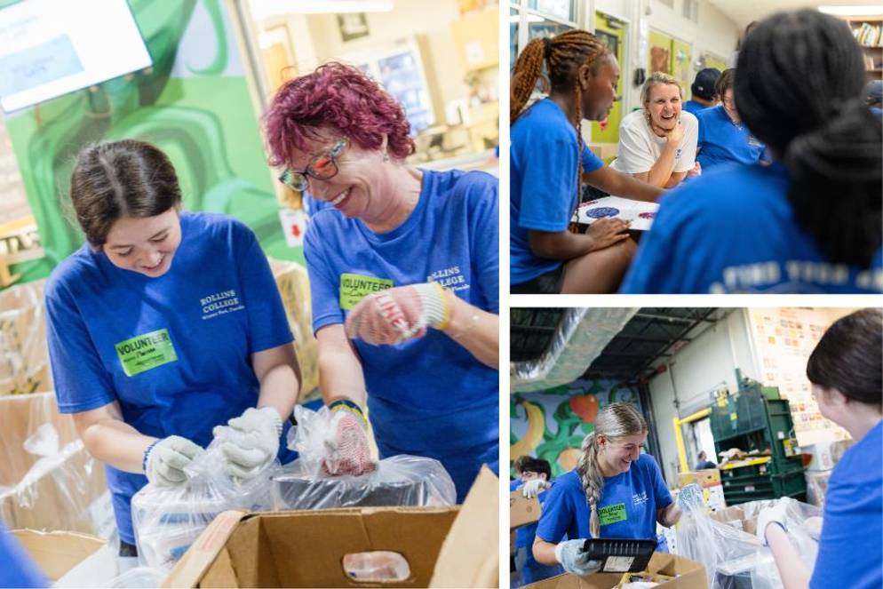 Students serving during Rollins annual SPARC Day