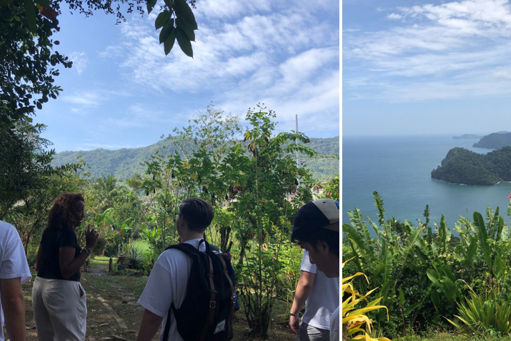 Students on a field study to Trinidad and Tobago in the Caribbean.