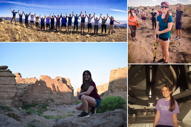 Scenes from a summer internship focused on geology.