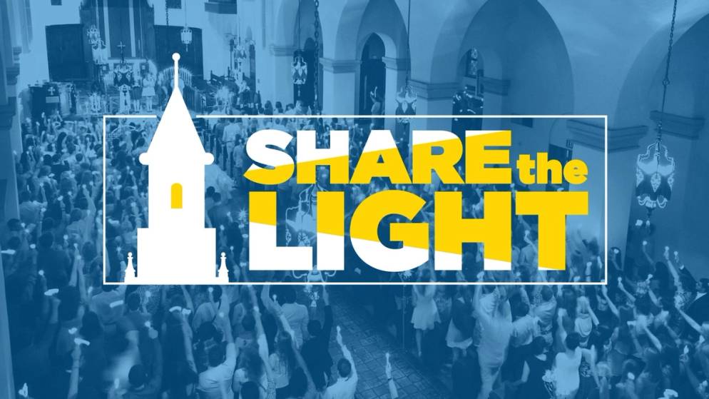 Share the Light digital promotional graphic