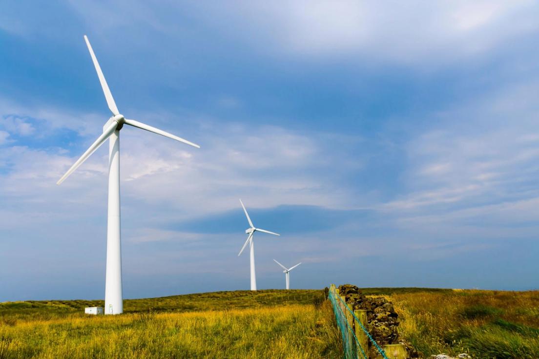 Wind turbines in Ireland