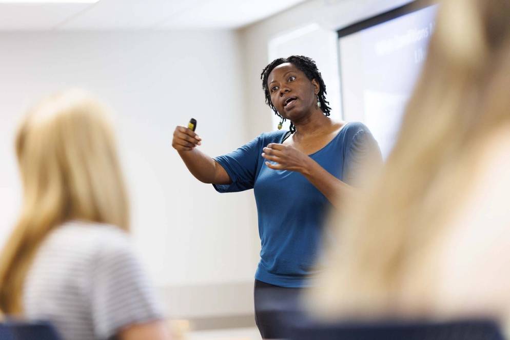 Anthropology professor Shan-Estelle Brown.