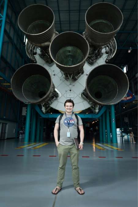 A computer science college student beginning his career at NASA.