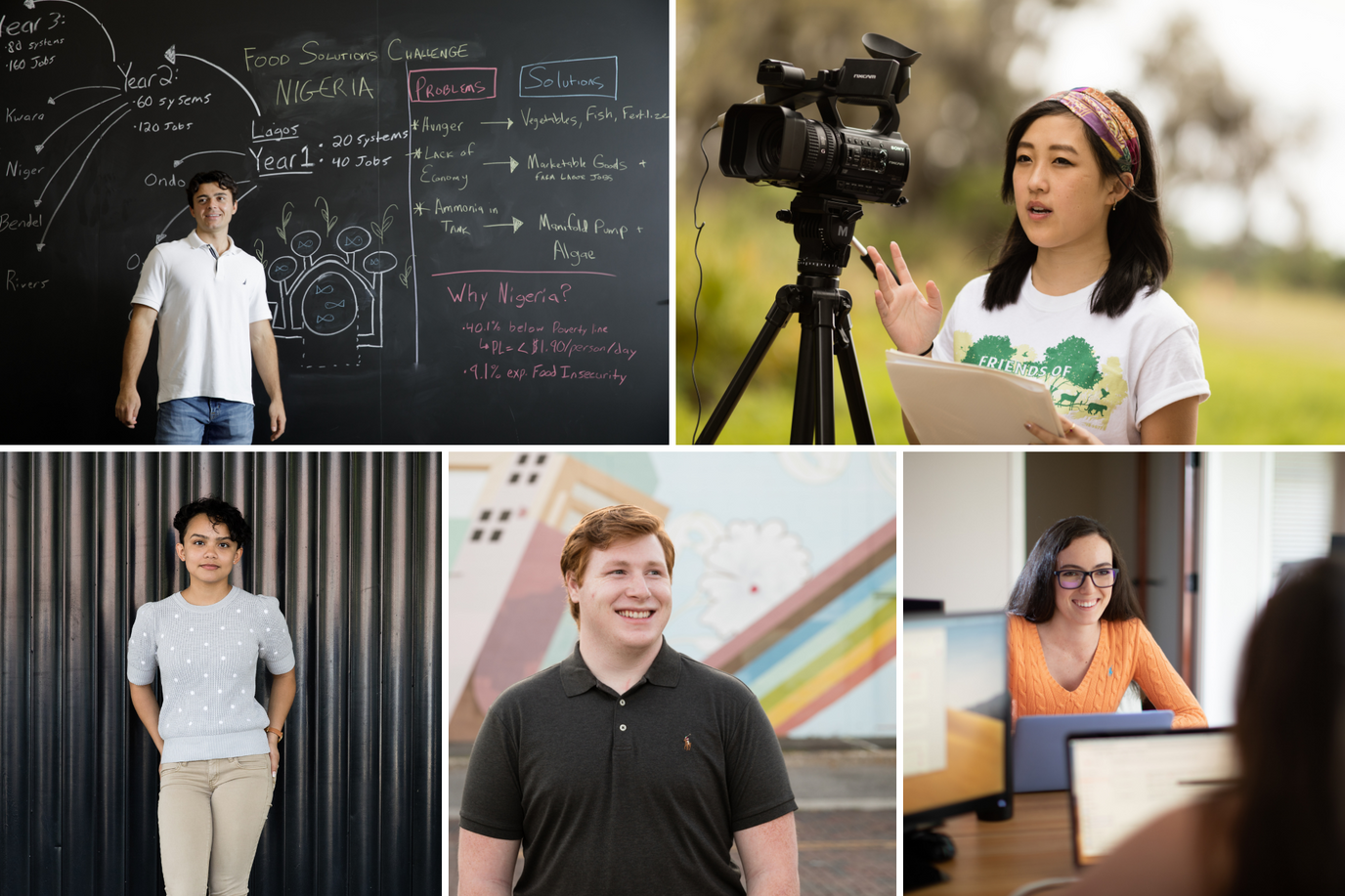 Colin Kelly, Renee Sang, Neny Lairet, Wyatt Deihl, and Cristina Toppin