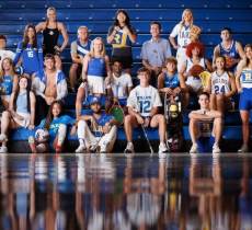 Collage of Rollins College students participating in their favorite Rollins traditionss on Instagram.