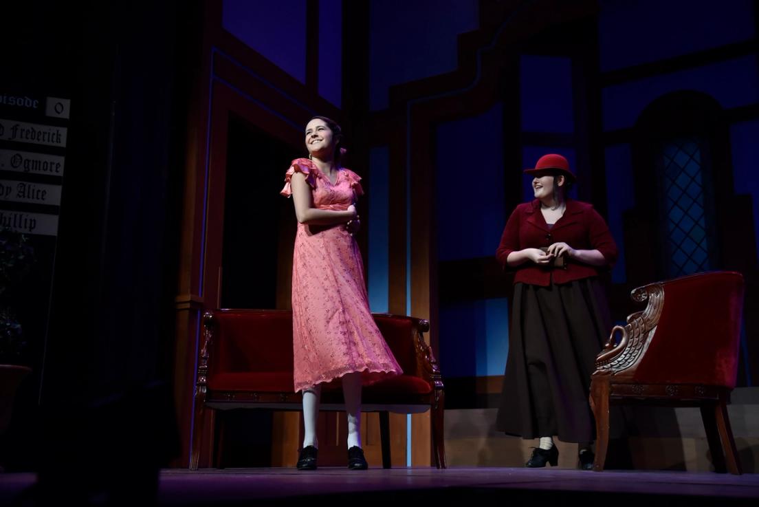 Theatre student performing at Rollins’ Annie Russell Theatre. 