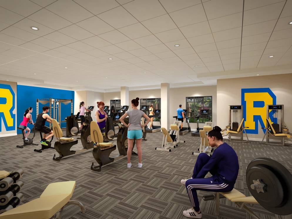 Rendering of the Lakeside Neighborhood fitness center.