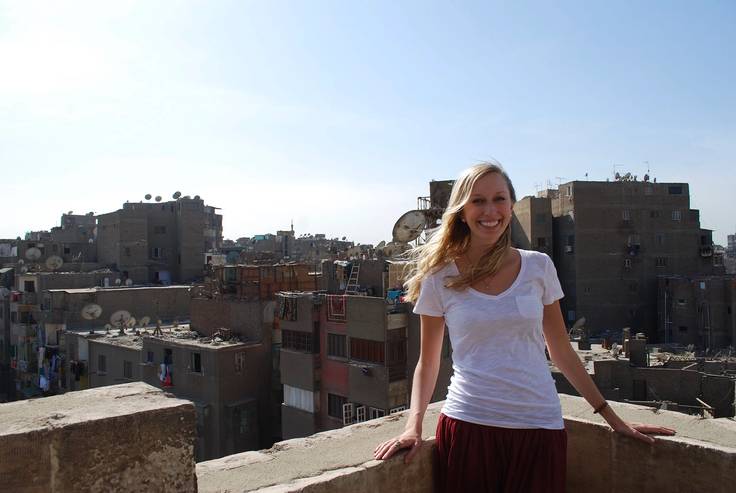 Kate Osterloh ’09 during a study abroad experience.