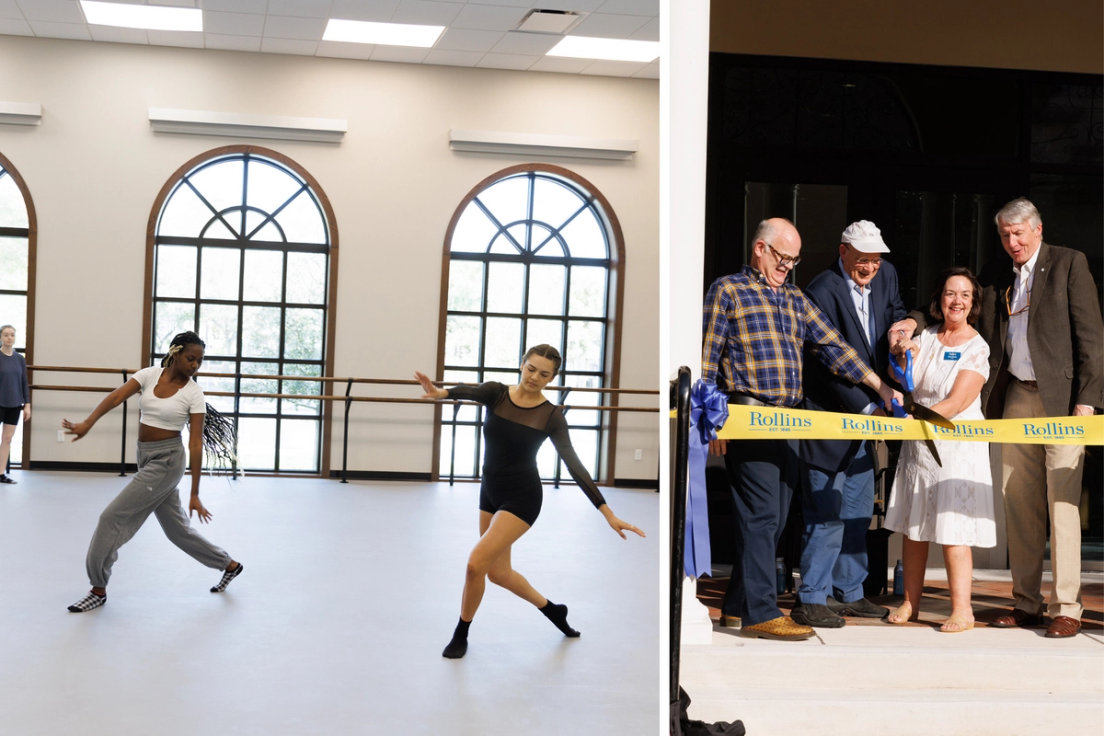 Ribbon cutting and student exhibition of new Tiedtke Theatre & Dance Centre