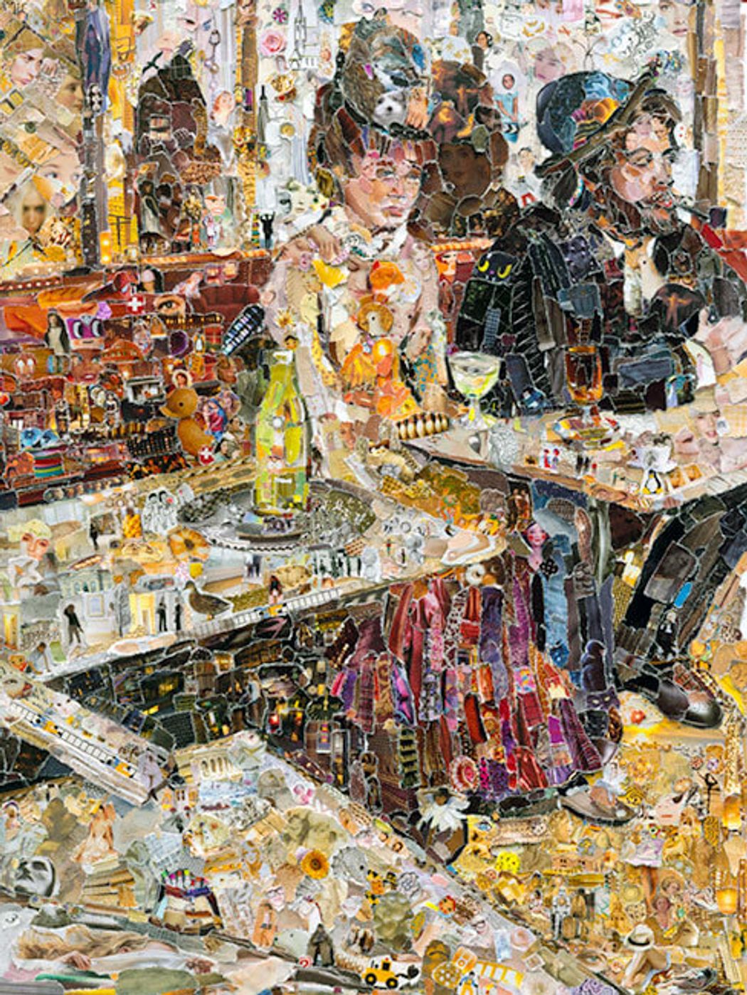 Vik Muniz, (Brazilian, b. 1961), The Absinthe Drinker, after Edgar Degas (Pictures of Magazines 2)