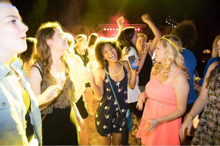 Students dancing at the Festival of Light.