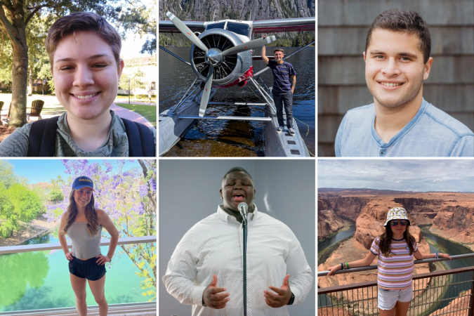 From top left: Sophie Bostick ’26, Mary Scott ’26, Max Cohen ’26, Sophia Watson ’26, Eltavious Johnson ’26, and Olivia Prelog ’26.