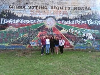 Students on an Immersion experience focused on voting rights in Selma, Alabama.