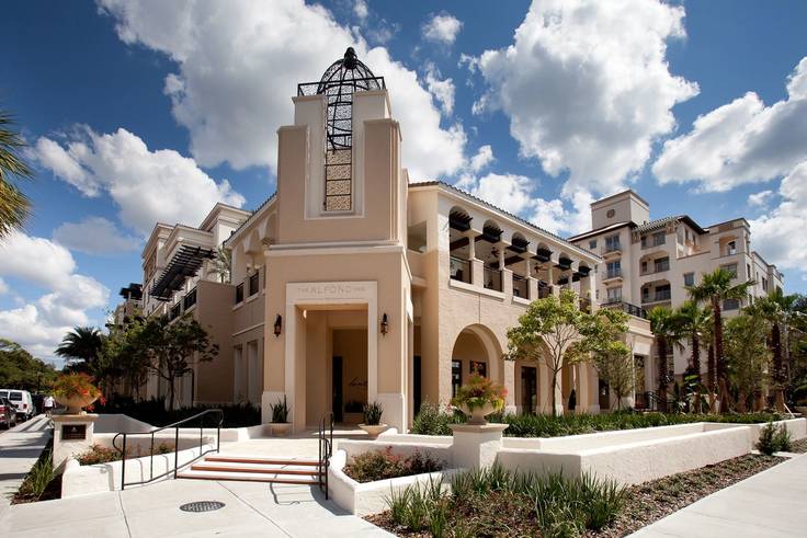 Exterior view of the Alfond Inn