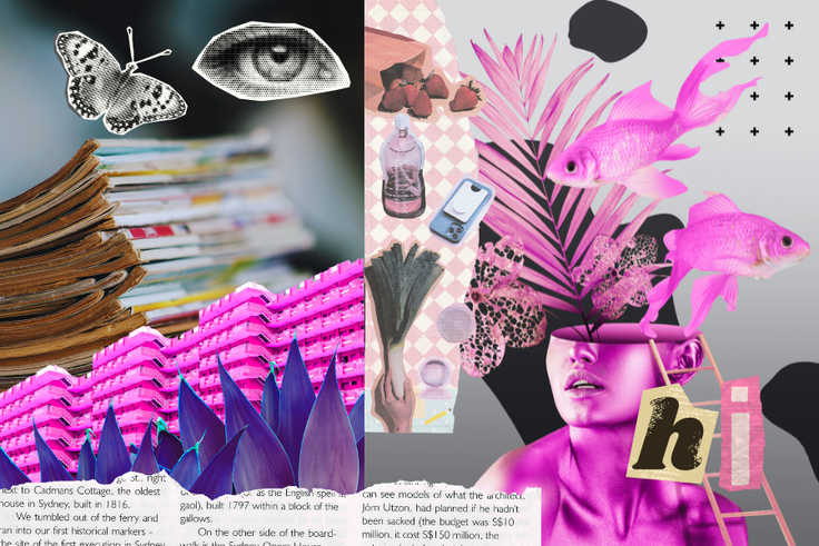Zine and collage